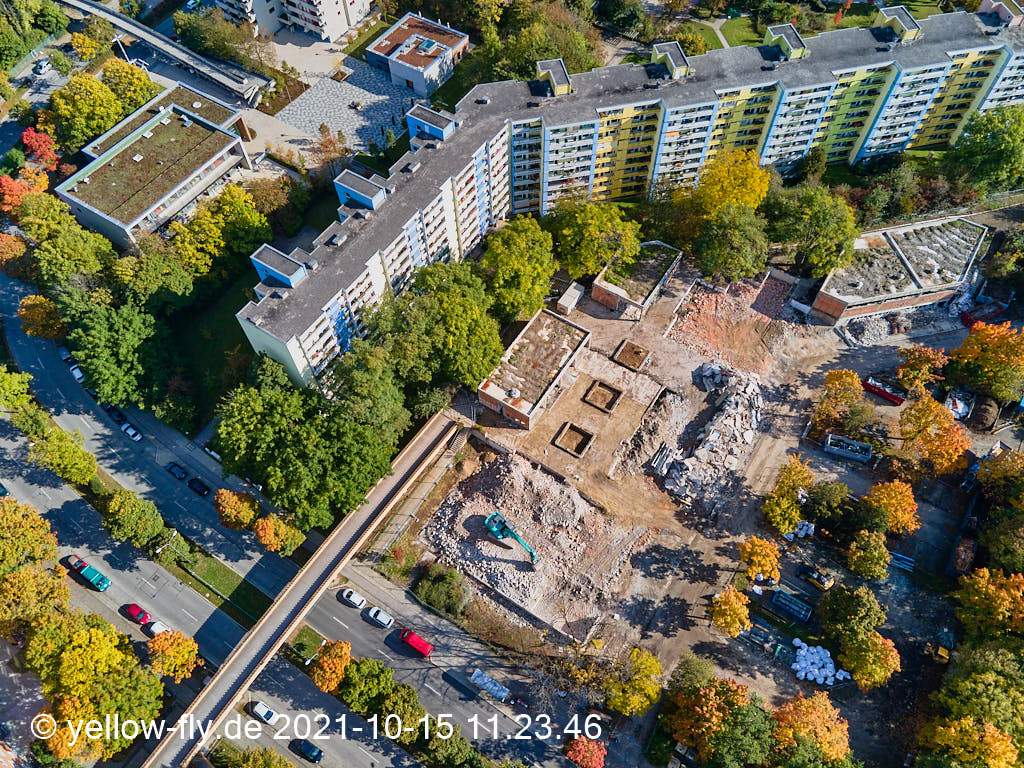 15.10.2021 - Luftbilder vom Abriss unseres Quiddezentrums